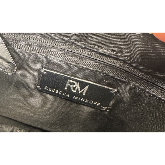 REBECCA MINKOFF Small Diamond Quilt Studded Top Zip Crossbody‎ Bag Purse NEW - Picture 12 of 13